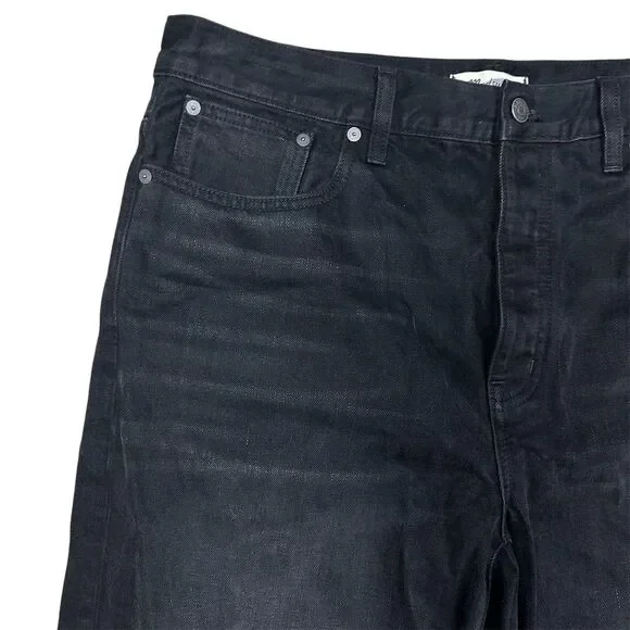 Madewell Charcoal Wide Leg Jeans - Picture 5 of 13